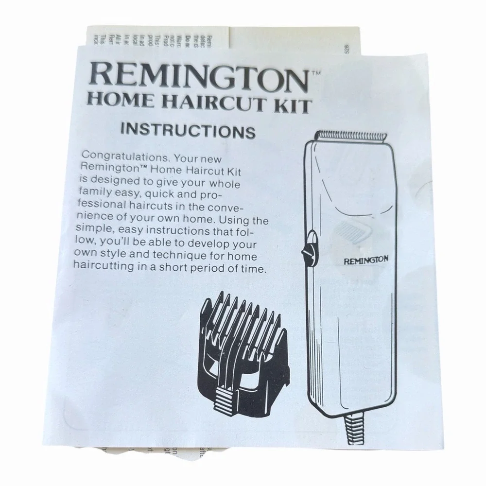 Vintage Remington HC-100 1983 Home Haircut Kit And Beard Moustache Trimmer